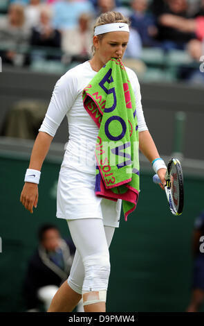 VICTORIA AZARENKA BELARUS der ALL ENGLAND TENNIS CLUB WIMBLEDON LONDON ENGLAND 24. Juni 2013 Stockfoto