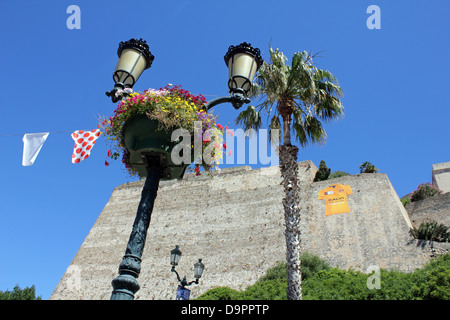 Die Tour de France besucht Calvi, Korsika, Frankreich zum ersten Mal im Jahr 2013 die 100. Tour. Stockfoto