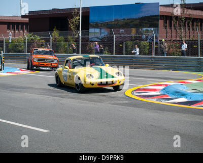 Porto, Portugal, 22. Juni 2013, Circuito da Boavista - historische Ausdauer, Rennen 1, Alexandre Guimaraes (3. Platz) fahren einen Lotus Elan Geist Stockfoto