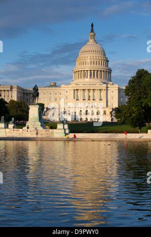 US Capitol Building bei Sonnenuntergang, Washington D.C., USA Stockfoto