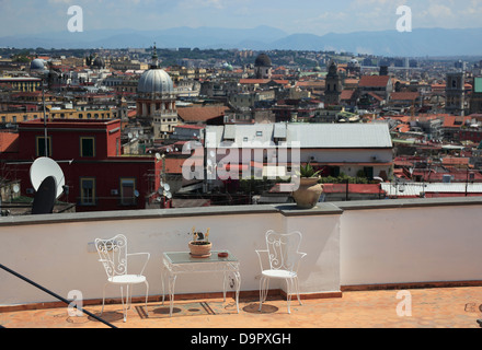 Blick vom Castel Sant ' Elmo in der Altstadt von Neapel, Kampanien, Italien Stockfoto