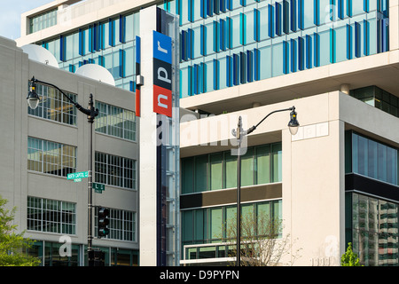 NPR, National Public Radio, Büros, Washington DC, USA Stockfoto