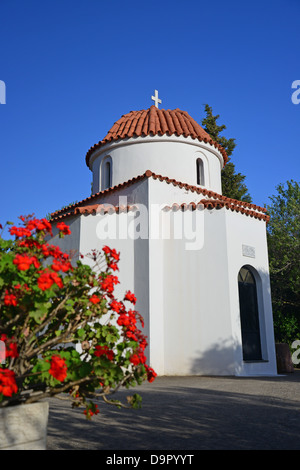 Saint-Raphael-Nikolaus-Kirche, Vati, Rhodos (Rodos), die Dodekanes, Region südliche Ägäis, Griechenland Stockfoto