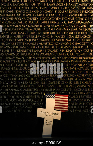 Mauer der Erinnerung, Vietnam Veterans Memorial, Washington DC, USA Stockfoto