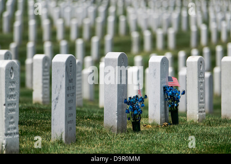 Soldat Gräber, den nationalen Friedhof von Arlington, Virginia, USA Stockfoto