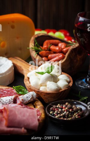 Antipasti und catering Platte Stockfoto