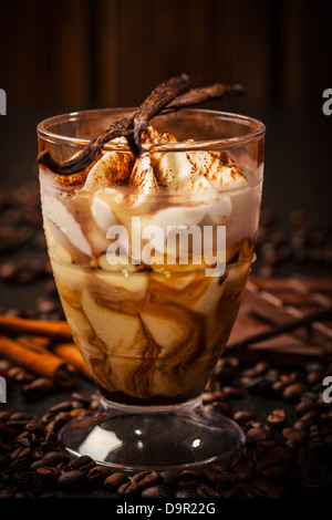 Gefrorenes Tiramisu dessert Stockfoto