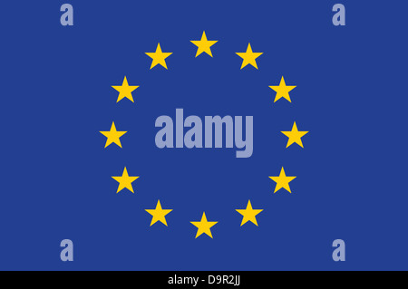 Flagge der Europäischen Union (EU) Stockfoto