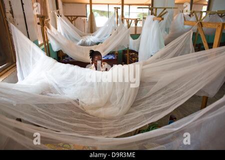 kranken Patienten im Spital in Zentralafrikanische Republik Stockfoto