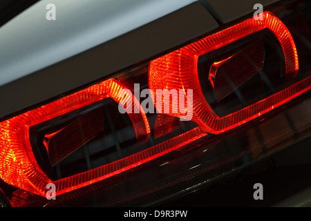 Detail des Audi R8 GT Spyder Rückleuchten. Stockfoto