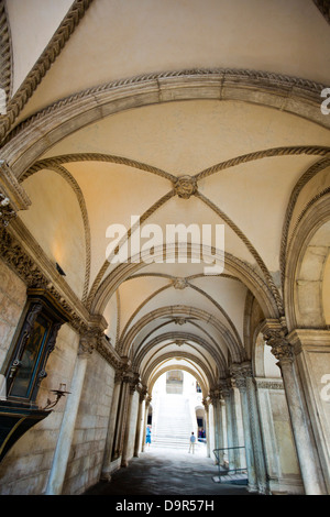 Innenräume von einem Korridor, Dogenpalast, Venedig, Veneto, Italien Stockfoto