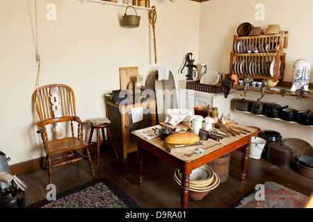 Lincoln - viktorianische Küche Ausstellung im Museum des Lincolnshire Lebens; Lincoln, Lincolnshire, UK, Europa Stockfoto