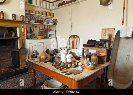 Lincoln - viktorianische Küche Ausstellung im Museum des Lincolnshire Lebens; Lincoln, Lincolnshire, UK, Europa Stockfoto