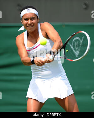 HEATHER WATSON Großbritannien der ALL ENGLAND TENNIS CLUB WIMBLEDON LONDON ENGLAND 25. Juni 2013 Stockfoto