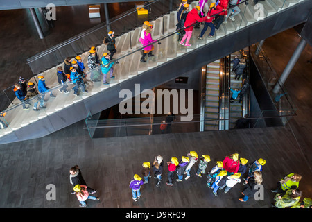 Innere Harpa Konzerthaus und Konferenzzentrum, Reykjavik, Island. Stockfoto