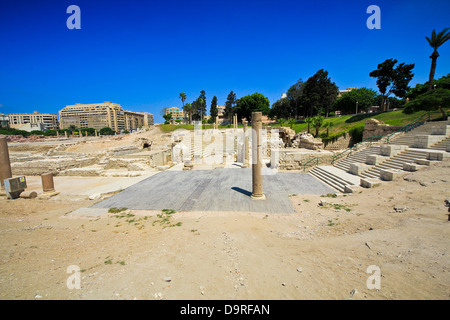 Römisches Amphitheater in Alexandria Ägypten Stockfoto