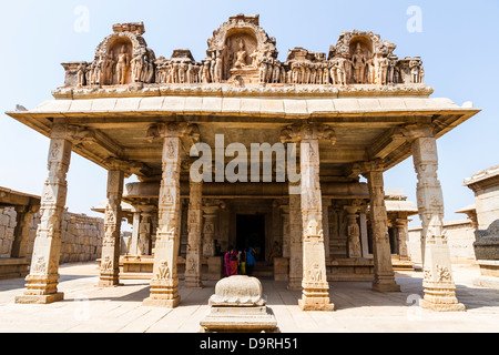 Hazara Rama (tausend Rama) Tempel, der früher als private Tempel der königlichen Familie, Hampi, Indien Stockfoto