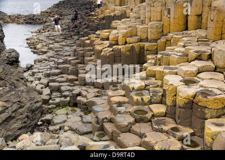 Kristallring Causeway. Nordirland, Vereinigtes Königreich, Europa. Stockfoto