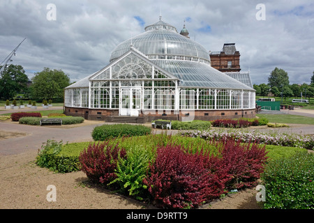 Peoples Palace und Wintergärten in Glasgow Green park Glasgow Schottland Stockfoto