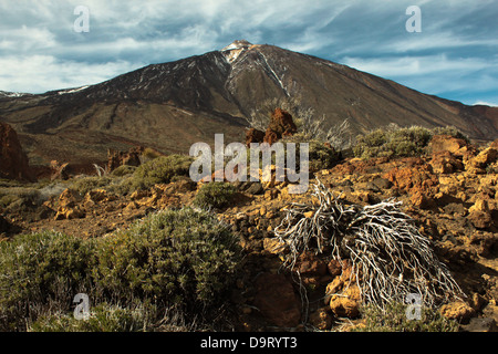 Der höchste Gipfel Spaniens - Pico del Teide auf Teneriffa. Stockfoto