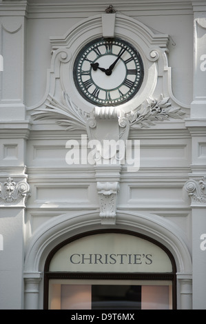 Christies Auktionshaus Fine Art Fassade in St James, King Street, London W1 Stockfoto