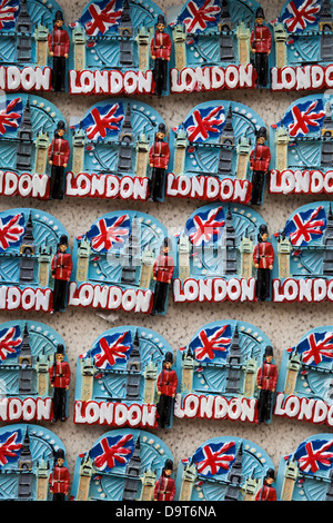 London-Neuheit-Kühlschrank-Magnete Stockfoto