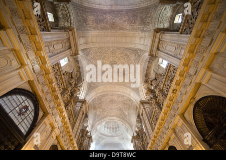 Iglesia del Sagrario innen Decke, Teil der Kathedrale von Sevilla in Spanien. Stockfoto