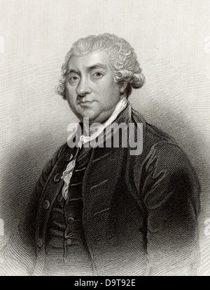 James Boswell schottischen Tagebuchschreiber, Mann der Buchstaben und Biograph von Dr. Samuel Johnson Gravur nach dem Portrait von Joshua Reynol Stockfoto