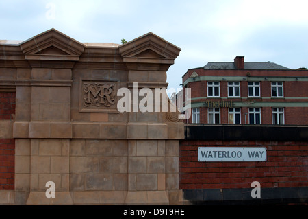 Midland Railway Mauerwerk auf London Brücke, Leicester, UK Stockfoto