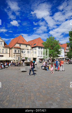 Fußgängerzone am Pferdemarket Hameln Hameln Hameln, Niedersachsen, Deutschland, Europa Stockfoto