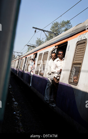 Ein Personenzug in Indien Stockfoto