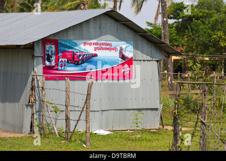 Haus in der ländlichen Kampot Provinz in Kambodscha Stockfoto