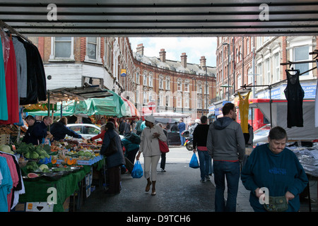 Brixton Markt Electric Avenue in Süd-London-UK Stockfoto