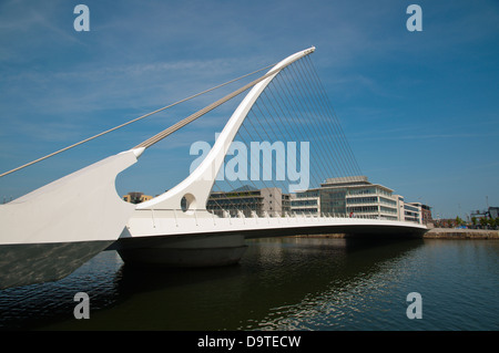 Samuel Beckett Bridge (2009) Docklands ehemaligen Hafengebiet vom Fluss Liffey Dublin Irland Mitteleuropa Stockfoto