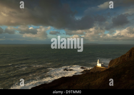 Hartland Point Lighthouse, Nord-Devon, England Stockfoto