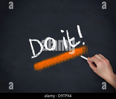Handschrift, es tun Stockfoto