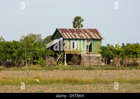 Ferienhaus in der Provinz Kampot in Kambodscha Stockfoto