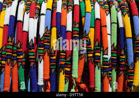 Zulu und Xhosa Perlenkette Stockfoto