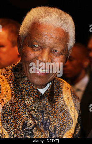 Porträt von Nelson Mandela im Juli 2008 Stockfoto