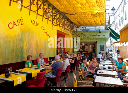 Café Van Gogh (die Caféterrasse bei Nacht) Place du Forum Arles Frankreich Vincent Van Gogh 1853-1890 Niederlande Niederlande Stockfoto