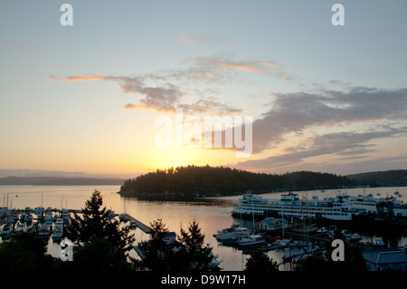 Friday Harbor, San Juan Islands, US-Bundesstaat Washington. Stockfoto