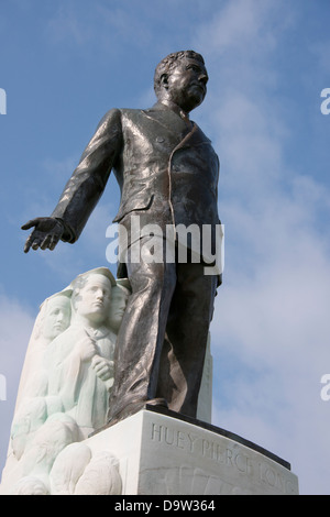 Louisiana, Baton Rouge. Louisiana State Capitol, Huey P. Long Grab und Denkmal, 1935 ermordet. Stockfoto