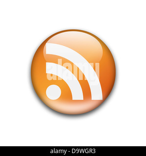 RSS / Really Simple Syndication-Logo-Symbol symbol Flagge Stockfoto