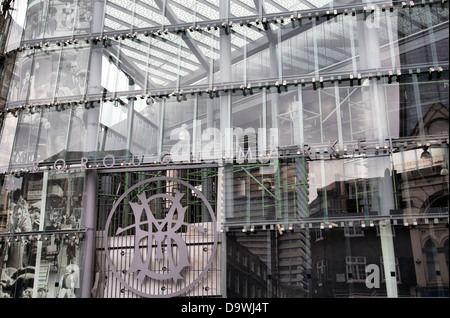 Borough Market Glasarchitektur - London-UK Stockfoto