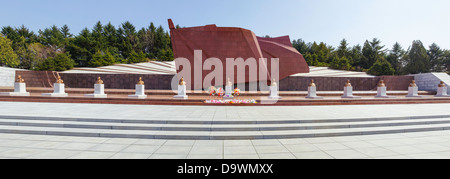 Demokratische Volksrepublik Korea (DVRK), Nordkorea, revolutionären Märtyrer Friedhof Stockfoto