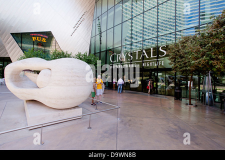 Die Kristalle, auch bekannt als Kristalle im CityCenter Las Vegas Nevada Stockfoto