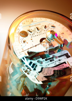 Stromzähler hautnah Stockfoto