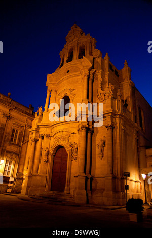 Die Kathedrale von San Giorgio, Sankt Georg, in der barocken Stadt Ragusa Ibla, Sizilien, Sicilia, Italien, Italia Stockfoto