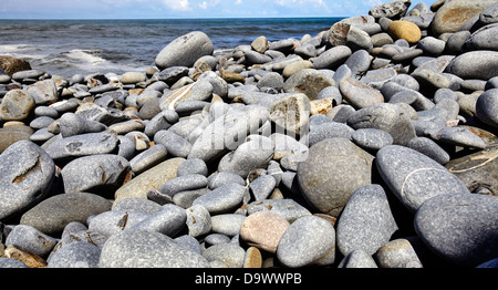 Rock-Formen an Welcombe Mündung Stockfoto