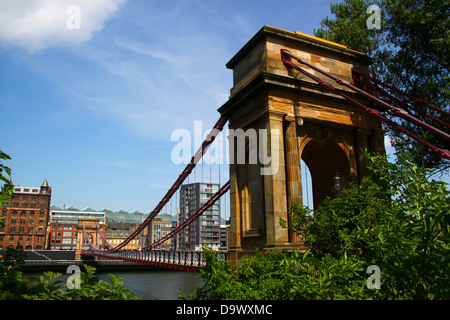 South Portland Street Hängebrücke Glasgow - 1853 George Martin Stockfoto